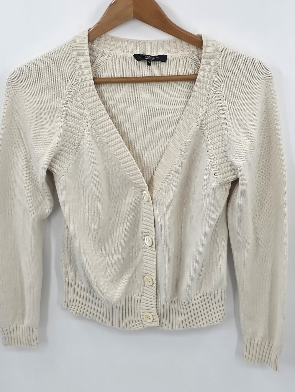 Max Mara Weekend Filato Knitting Yarn Silk Blend Cardigan Small S